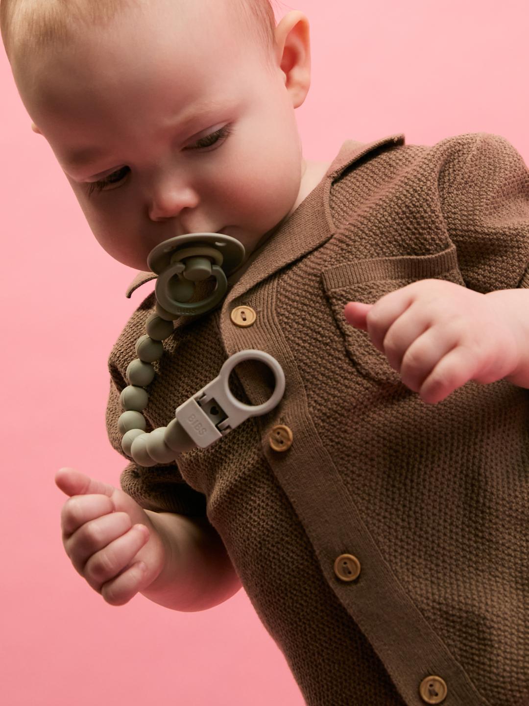 BIBS pacifier clip beaded, BIBS lutikett helmestega, pärlitega, all-groups
