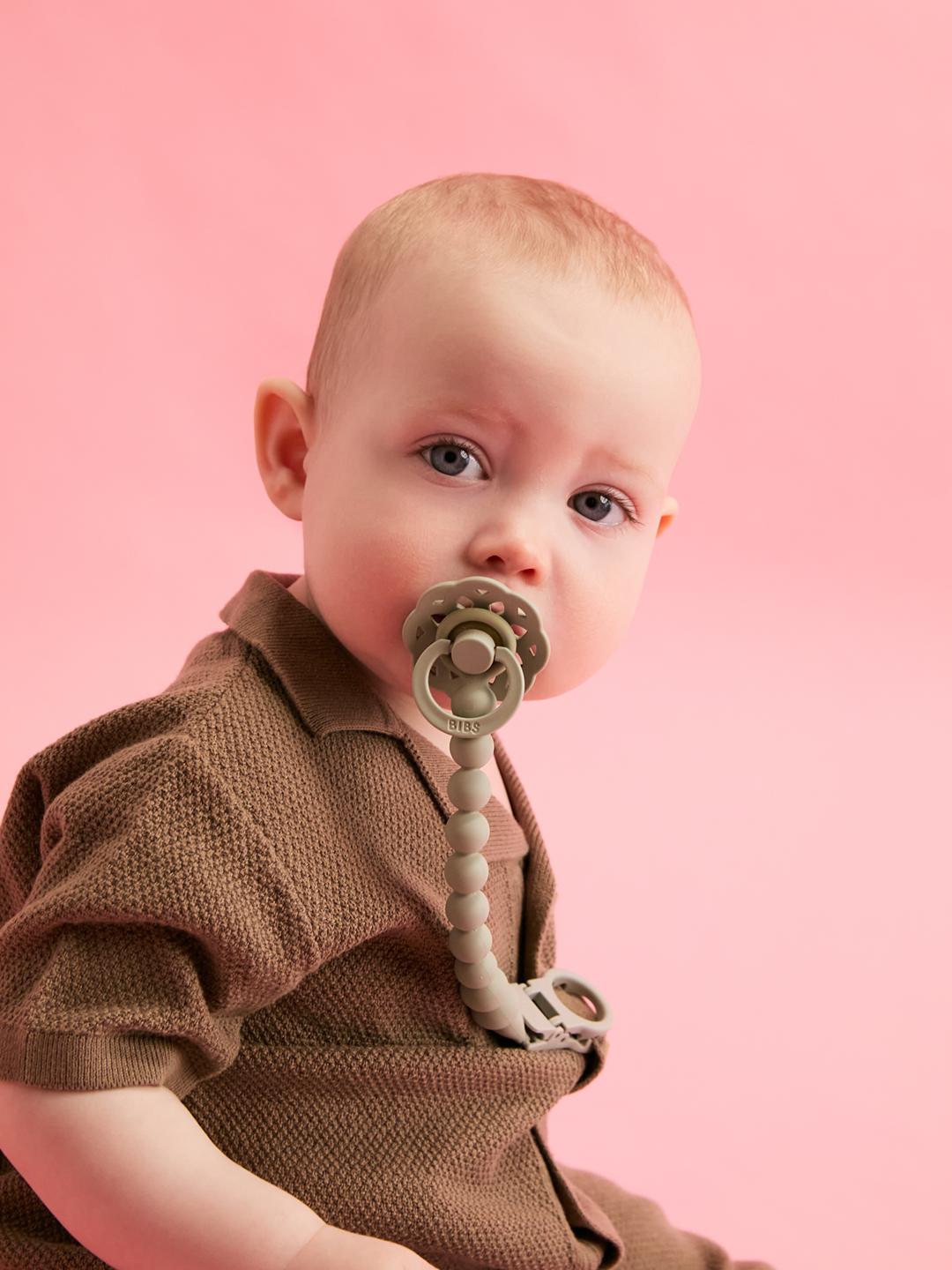 BIBS pacifier clip beaded, BIBS lutikett helmestega, pärlitega, all-groups