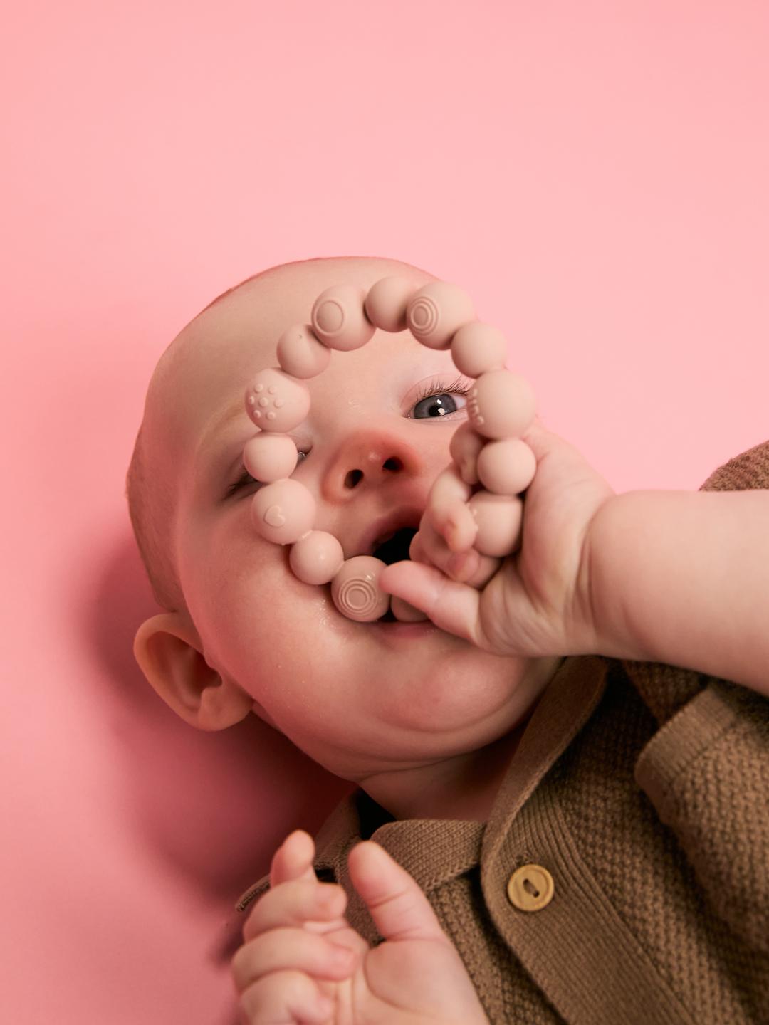 BIBS teething ring beaded, BIBS närimisrõngas närimislelu helmestega, pärlitega, all-groups
