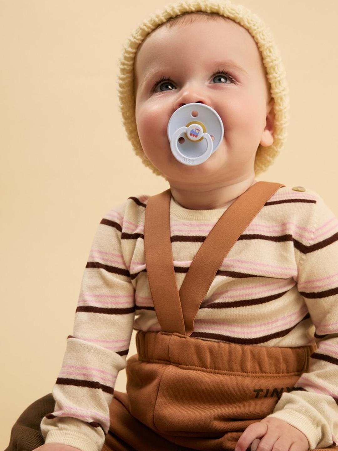 Bibs Colour Round Pacifier Holiday Collection, Train, BIBS Colour Round kirsikujulised ümmargused lutid, rong, all-groups