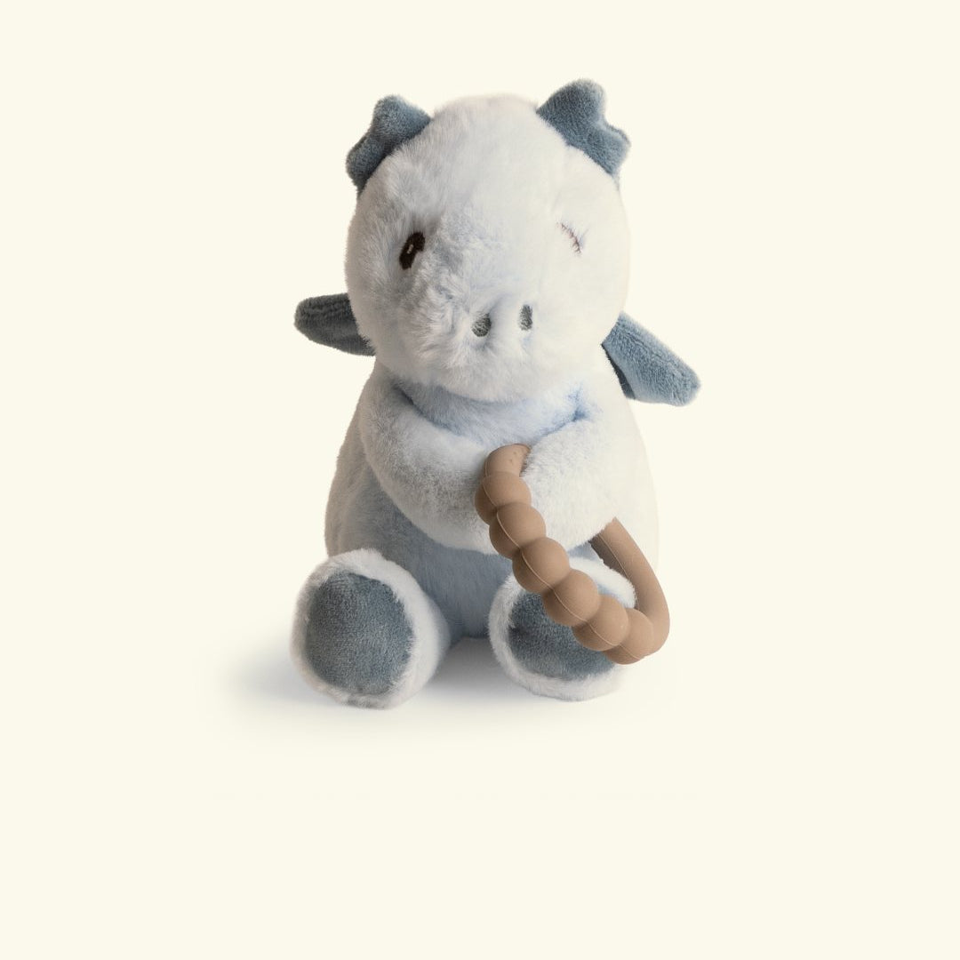 Filibabba rättle with teether dragon, Filibabba silikoonist närimisrõngaga kõristi draakon