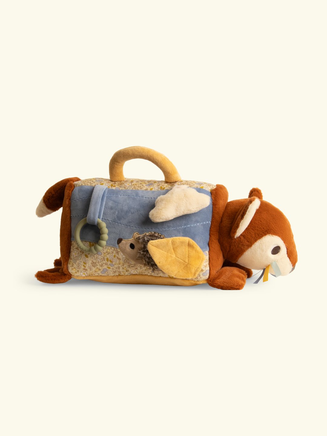 Filibabba tummy time toy with mirror, freddy the fox Filibabba kõhuli olemise aja mänguasi peegliga, beebimänguasi peegliga kõhuli mängimiseks