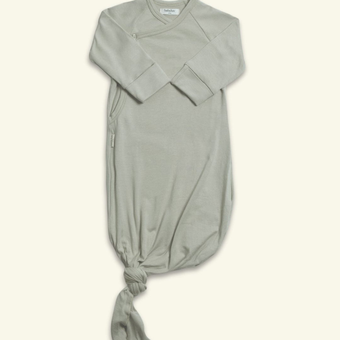 Babyluv Studio Bamboo Kimono Sleeping Gown, Babyluv Studio bambusest beebi magamiskott Sage