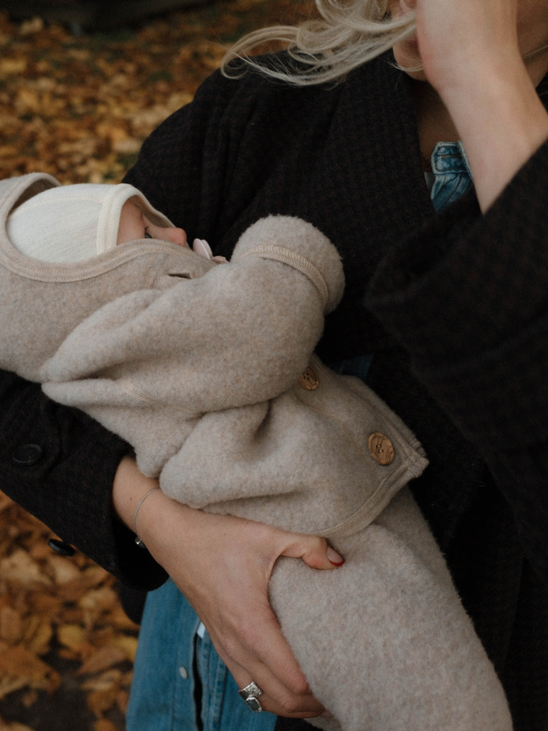 Babyluv Studio merino wool baby jacket and pants, meriinovillane jakk ja püksid beebile