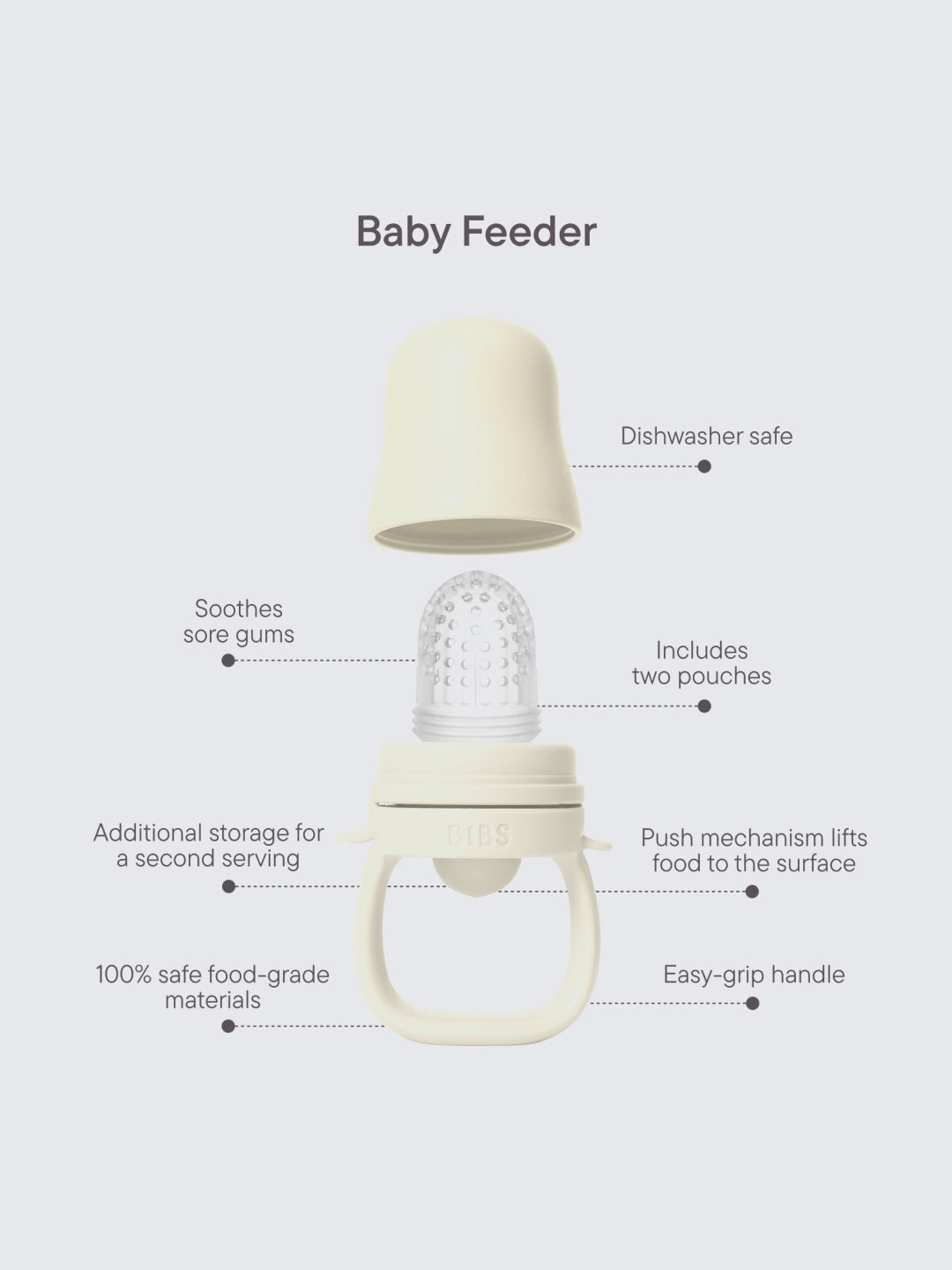 BIBS fruit feeder, baby feeder, BIBS puuviljalutt, all-groups
