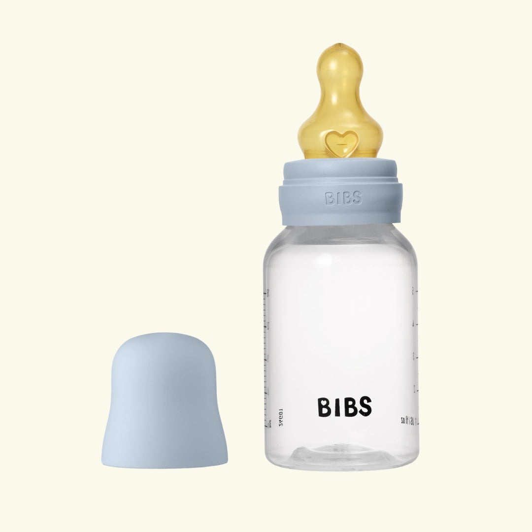 BIBS Baby Plastic Bottle, BIBS plastikust lutipudel, 150 ml, Baby Blue