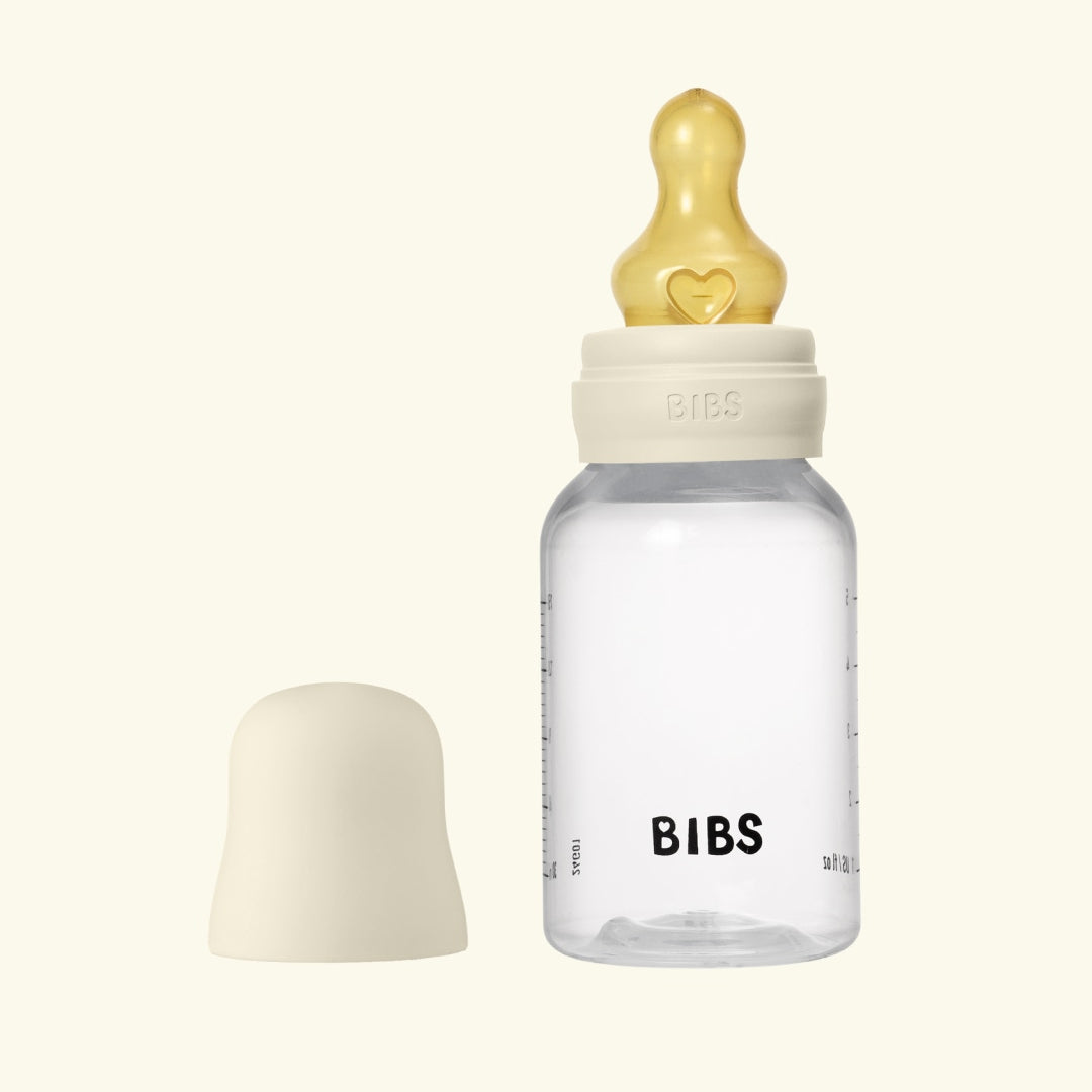 BIBS Baby Plastic Bottle, BIBS plastikust lutipudel, 150 ml, Ivory