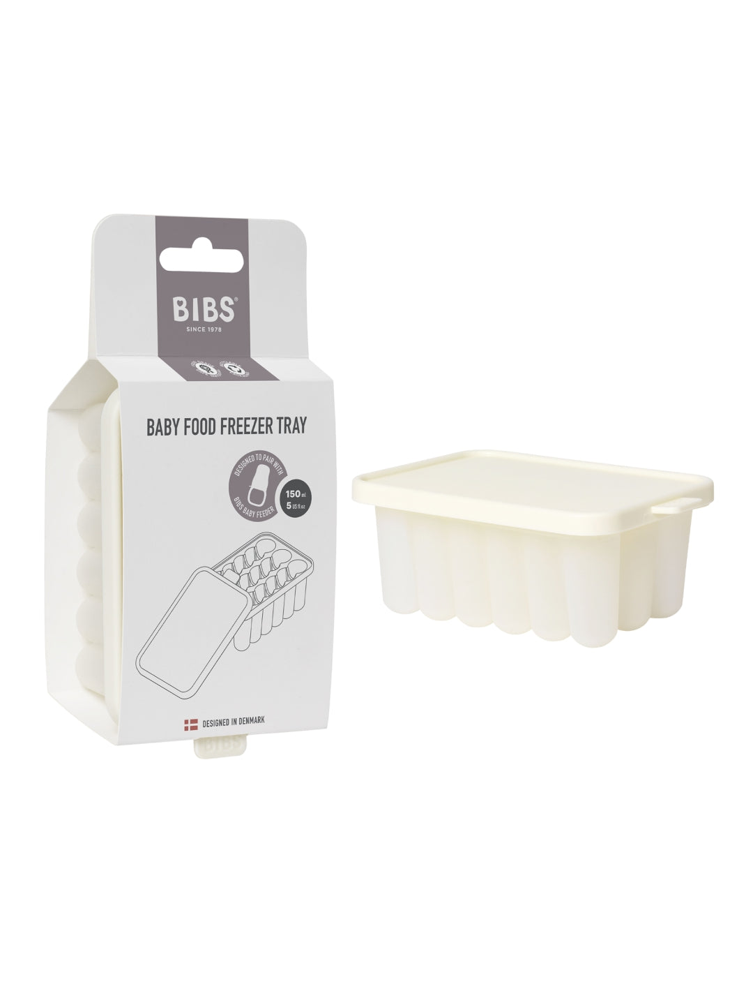 BIBS baby food freezer tray, BIBS beebitoidu külmutamise vorm, jääkuubikuvorm