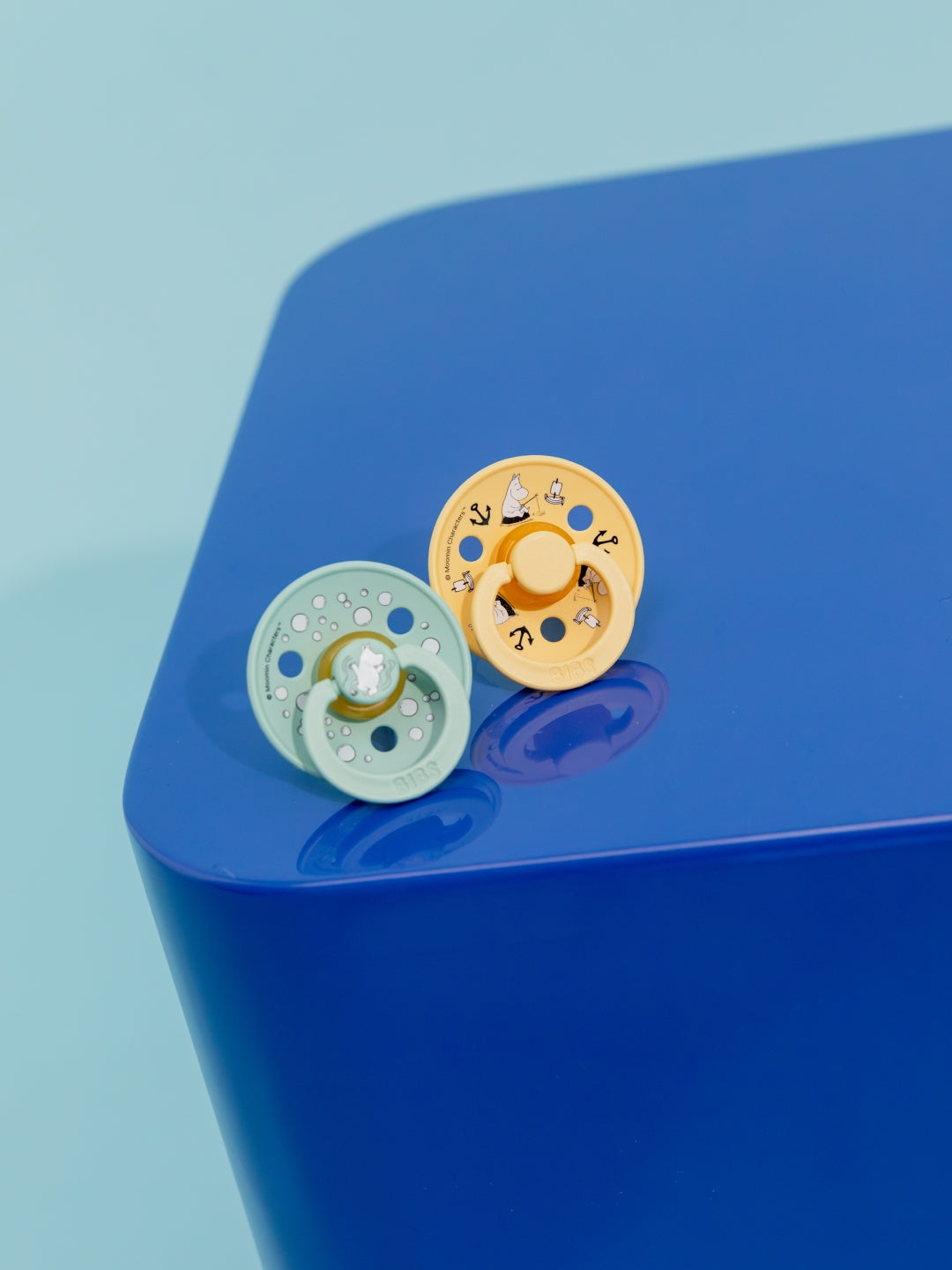 BIBS x MOOMIN Colour Round Pacifiers, BIBS X MUUMI kirsikujulised ümmarguse otsaga lutid naturaalne kumm, Muumi kollektsioon, all-groups