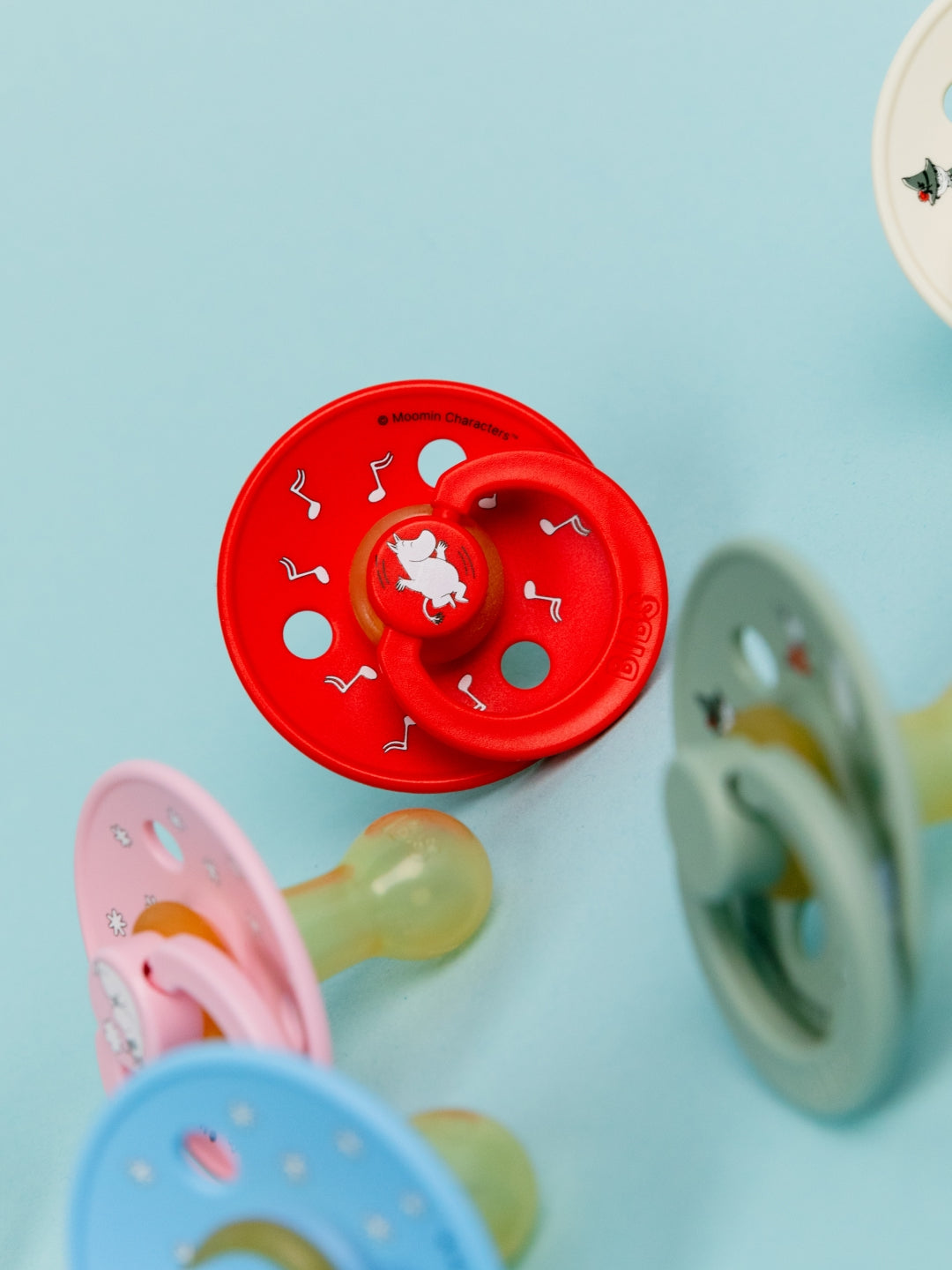 BIBS x MOOMIN Colour Round Pacifiers, BIBS X MUUMI kirsikujulised ümmarguse otsaga lutid naturaalne kumm, Muumi kollektsioon, all-groups