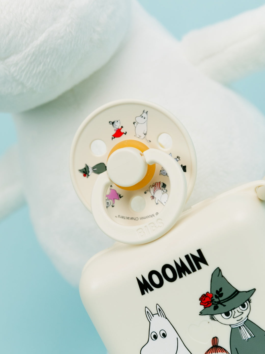 BIBS x MOOMIN Colour Round Pacifiers, BIBS X MUUMI kirsikujulised ümmarguse otsaga lutid, Muumi kollektsioon, pacifier box, lutikarp, all-groups