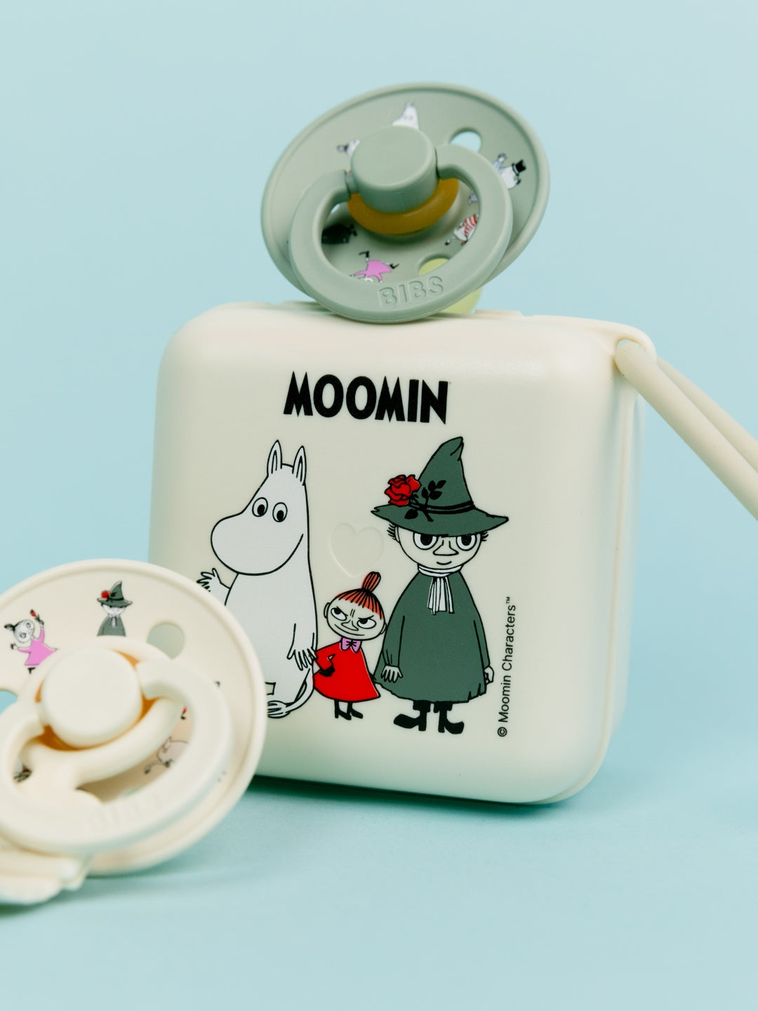 BIBS x MOOMIN pacifier box, BIBS X MUUMI kollektsioon lutikarp