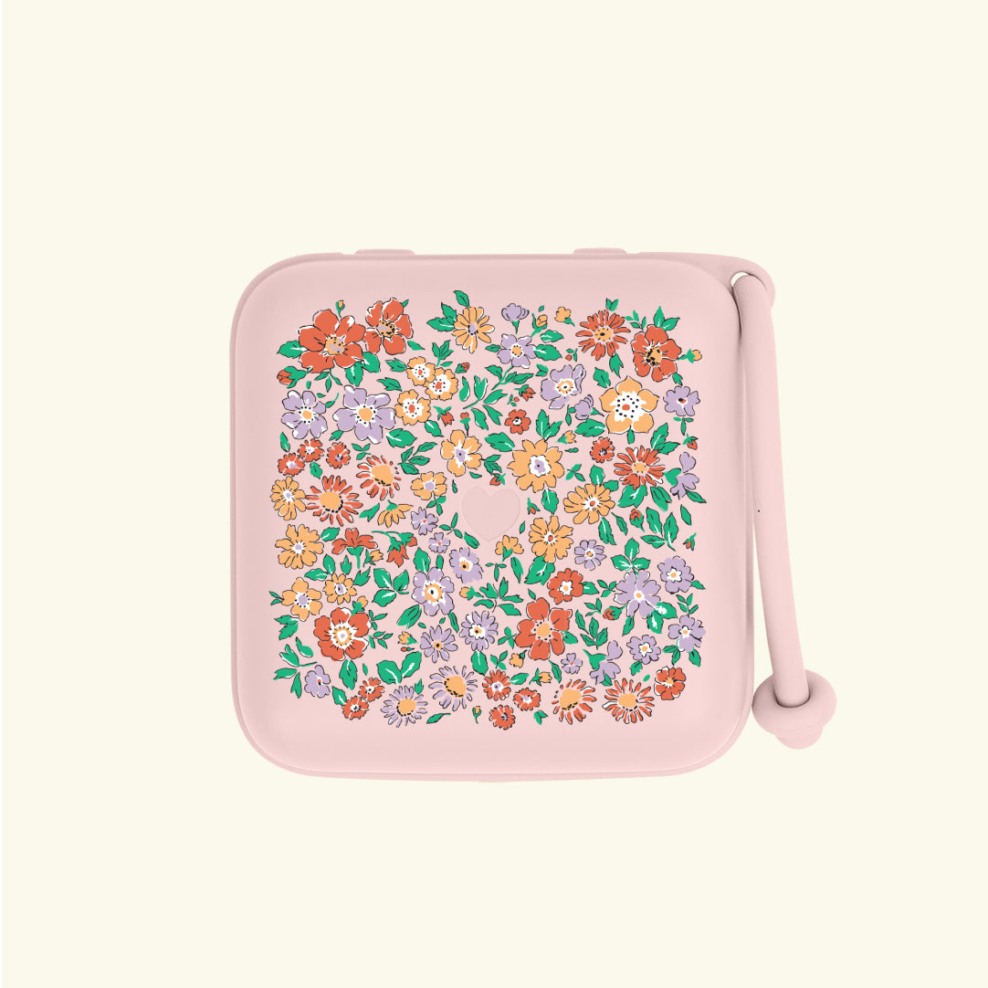 BIBS x Liberty pacifier box, BIBS x Liberty lutikarp, lutihoidja, Oscar Meadow Blossom
