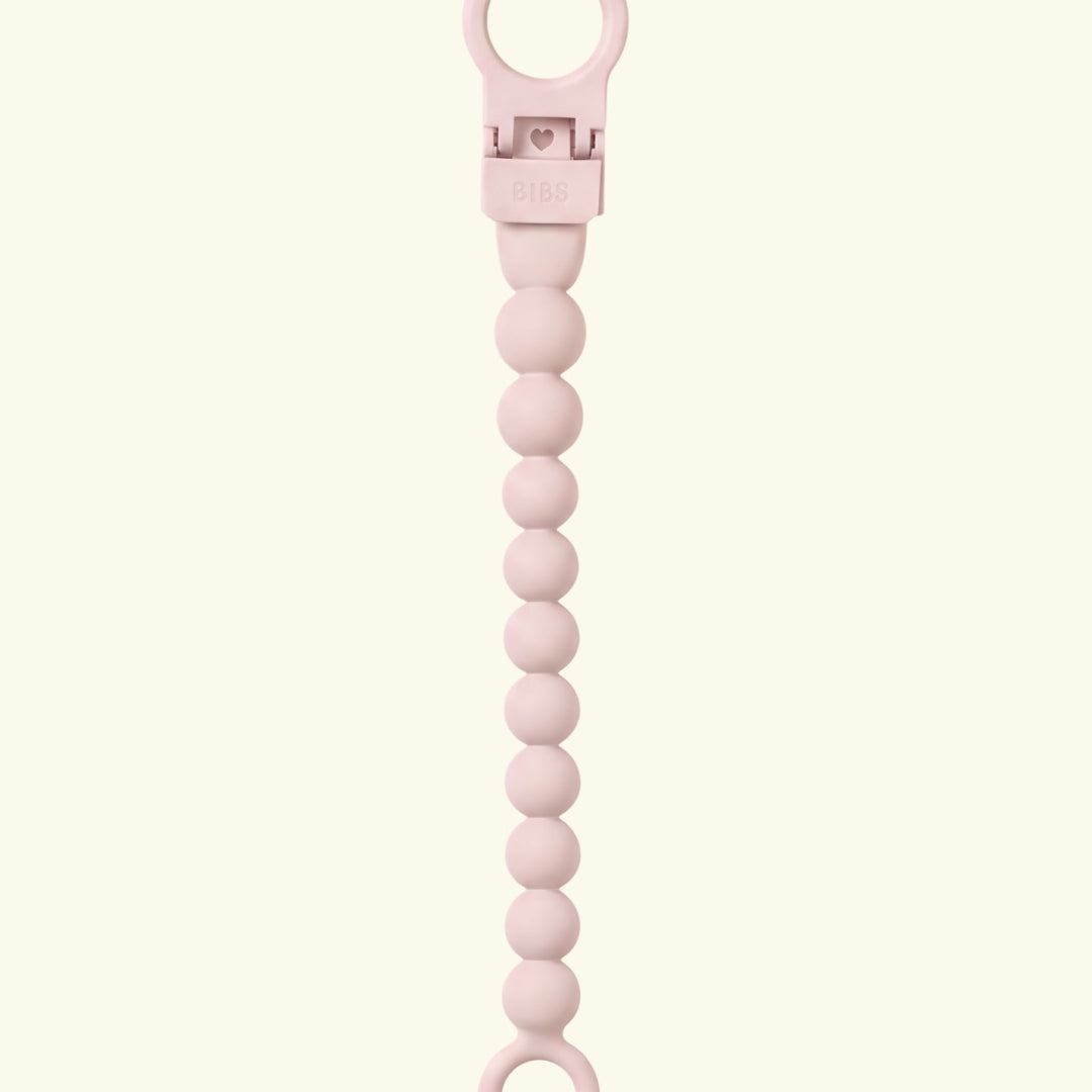BIBS pacifier clip beaded, BIBS lutikett helmestega, pärlitega, petal