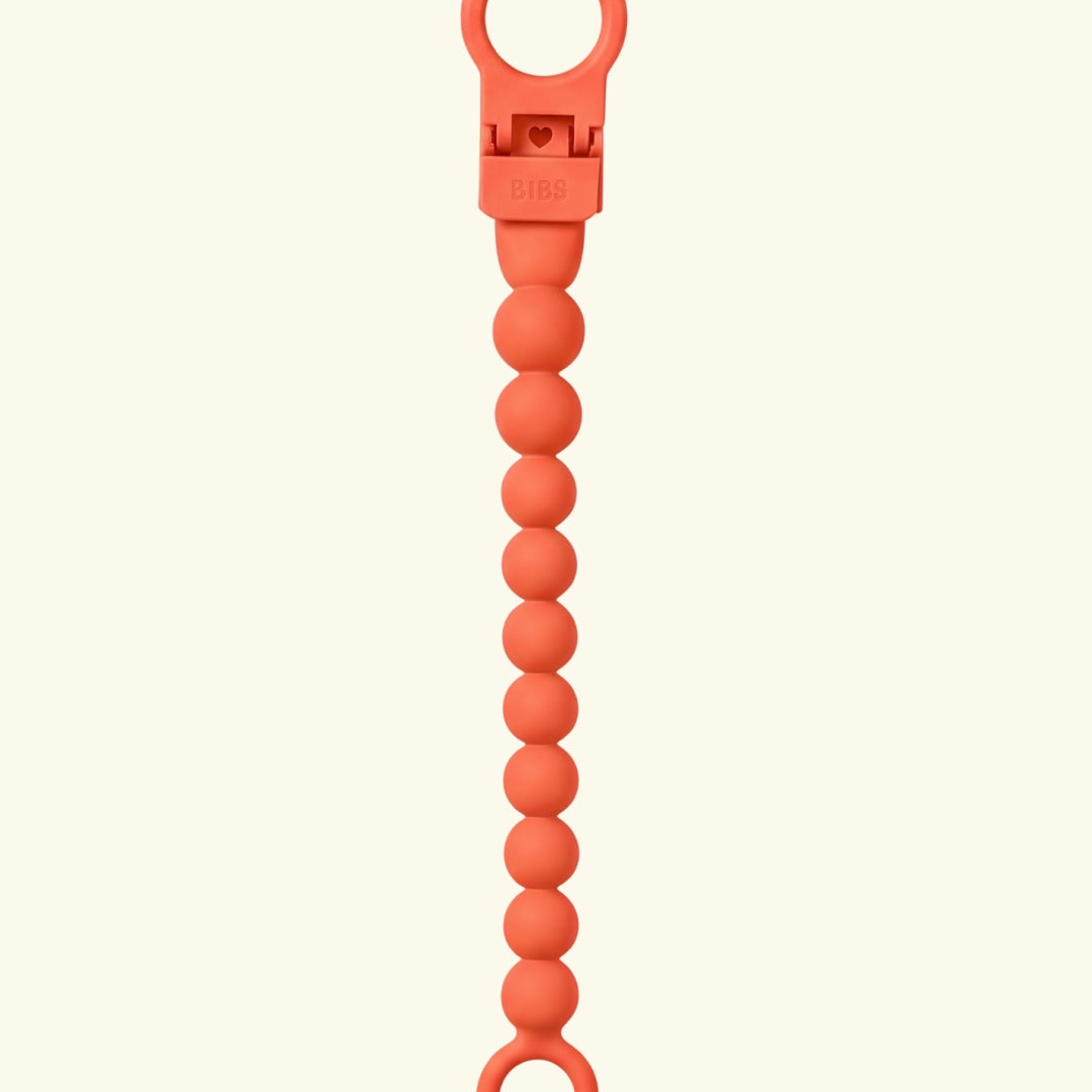 BIBS pacifier clip beaded, BIBS lutikett helmestega, pärlitega, tango