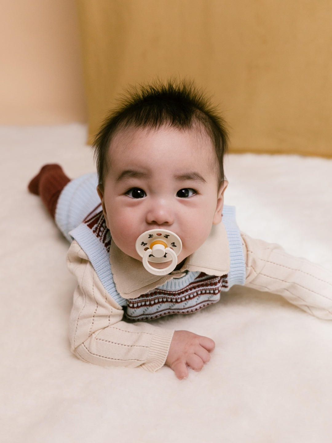 BIBS Retro Holiday Collection, Colour Round Pacifiers, Leaf and Bow, BIBS Retro Holiday kolletsioon, kirsikujulised lutid, lehed ja lipsud, all-groups