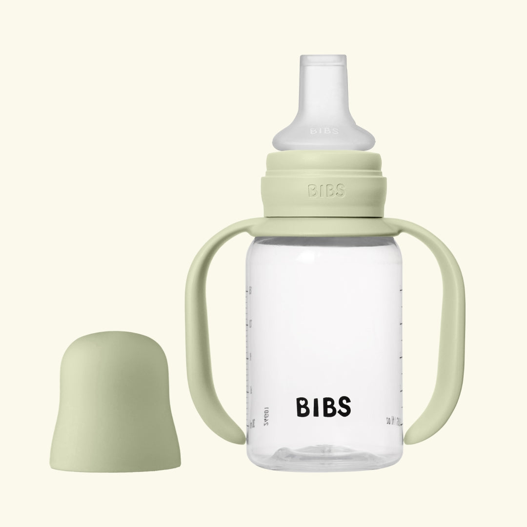 BIBS baby sippy bottle spout, BIBS tilaga joogipudel silikoonist otsaga, sage