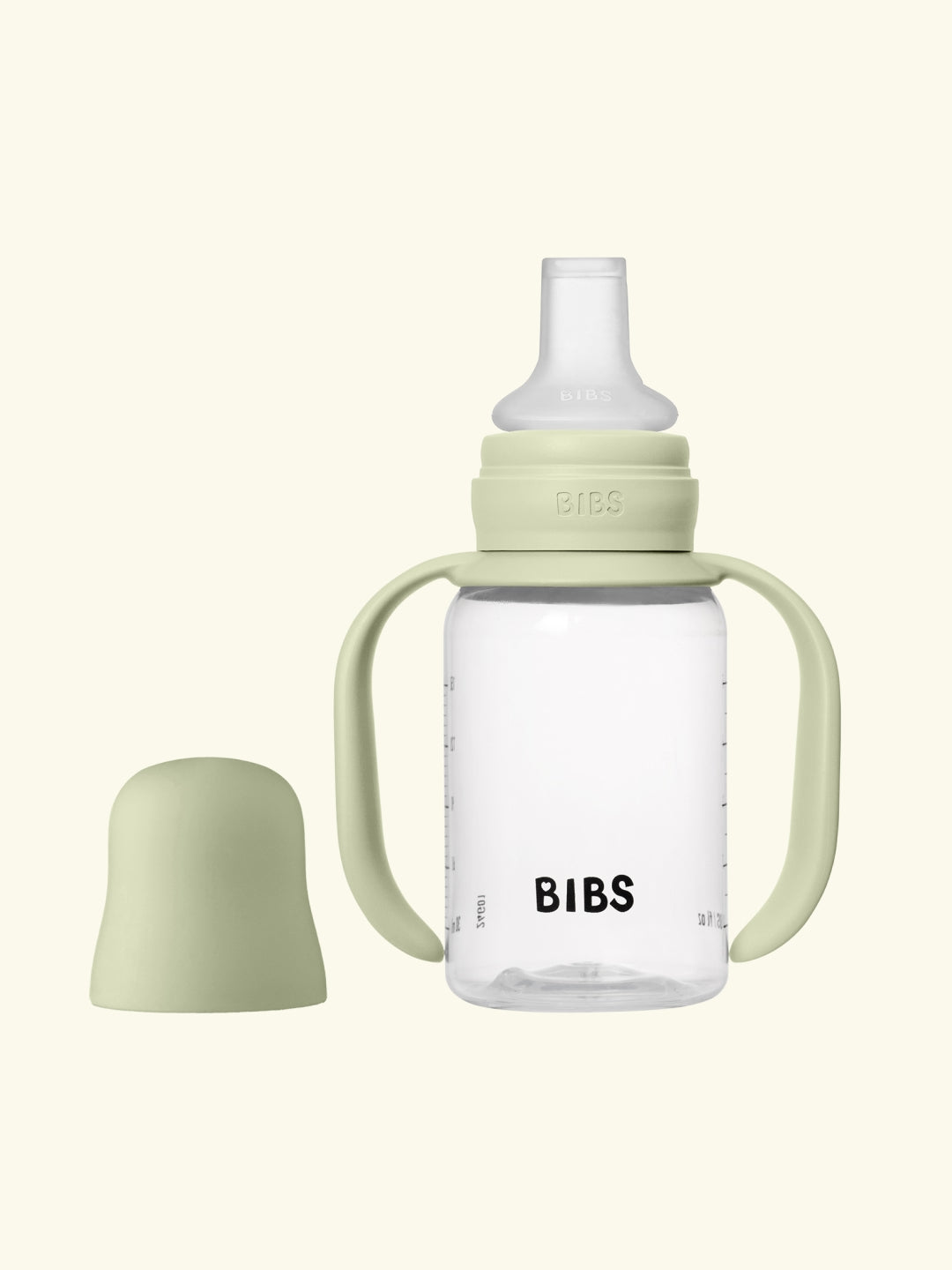 BIBS baby sippy bottle spout, BIBS tilaga joogipudel silikoonist otsaga, sage