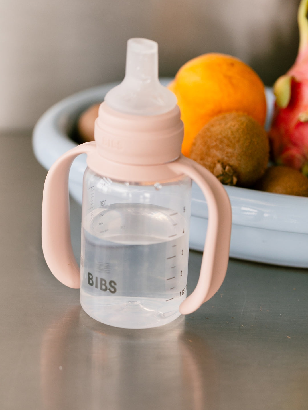 BIBS baby sippy bottle with silicone spout, BIBS tilaga joogipudel silikoonist otsaga, all-groups