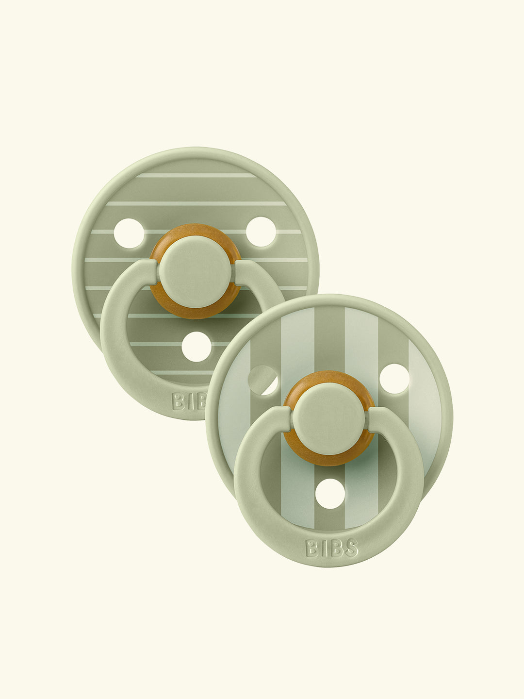 BIBS Studio Collection Color Round Pacifiers, kirsikujulised lutid naturaalsest kummist