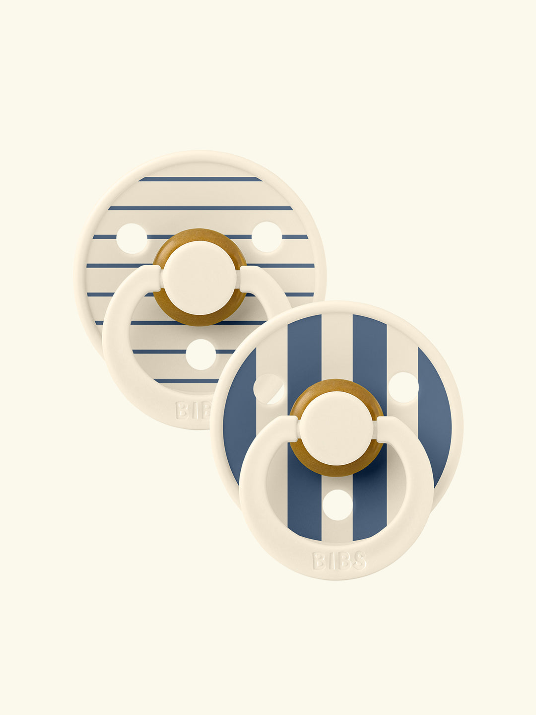 BIBS Studio Collection Color Round Pacifiers, kirsikujulised lutid naturaalsest kummist