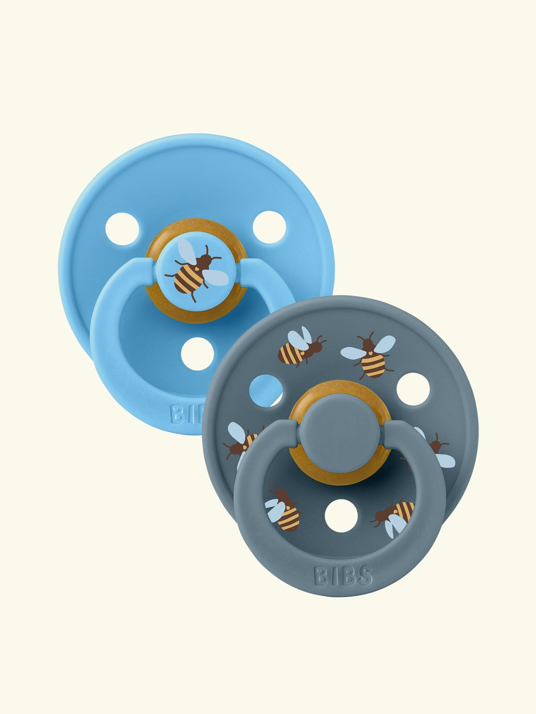 BIBS Studio Collection Colour Round Pacifiers, Urban Garden, Bumblebee Breeze Mix, BIBS Studio Collection Colour Round kirsikujulised lutid, linnaaed