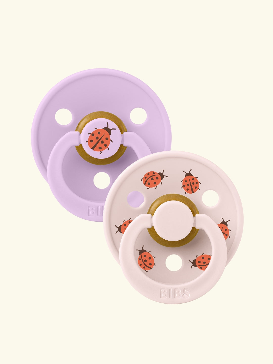 BIBS Studio Collection Colour Round Pacifiers, Urban Garden, Ladybyg Violet Sky Mix, BIBS Studio Collection Colour Round kirsikujulised lutid, linnaaed