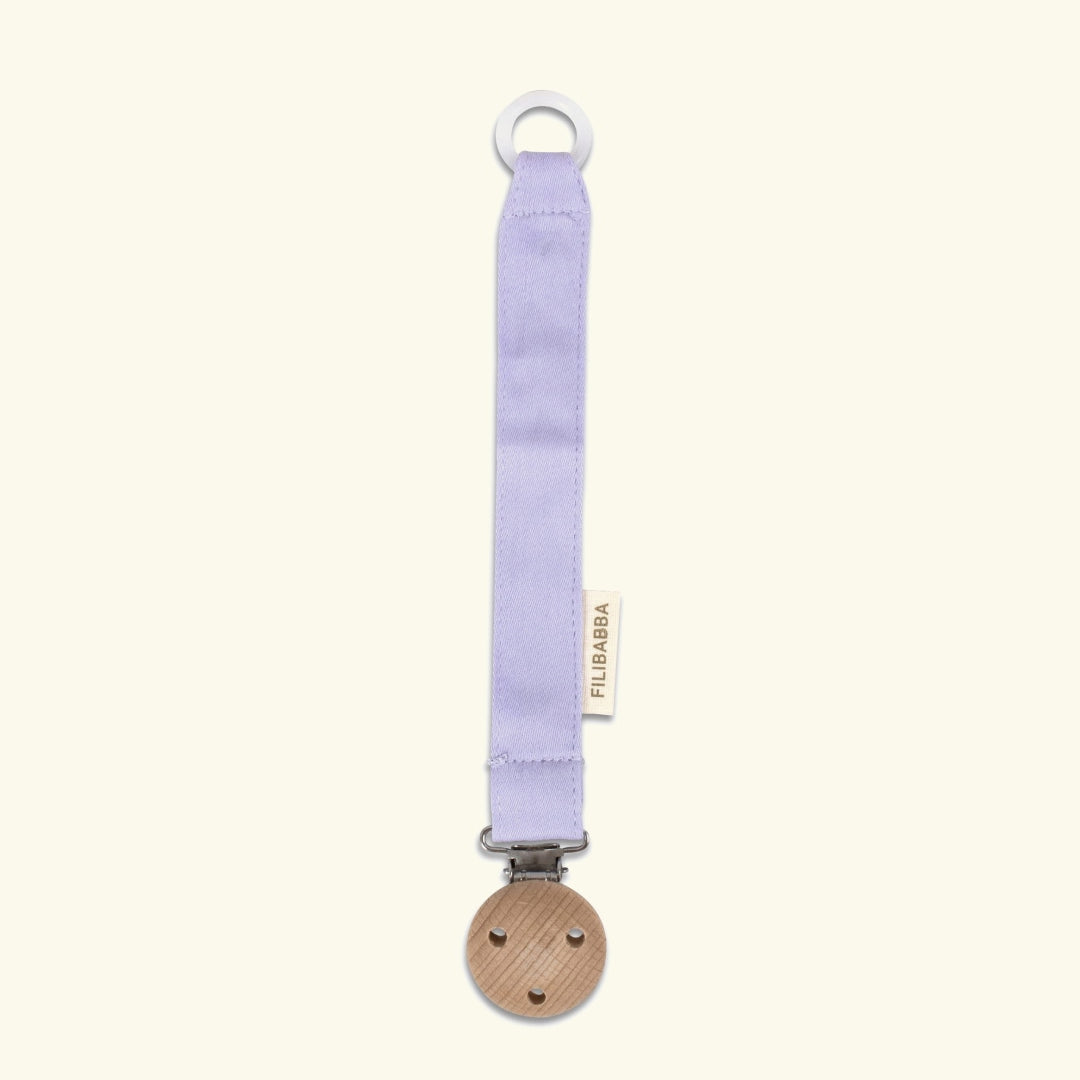 Filibabba pacifier clip, Filibabba lutikett, lutiklamber, fresh violet