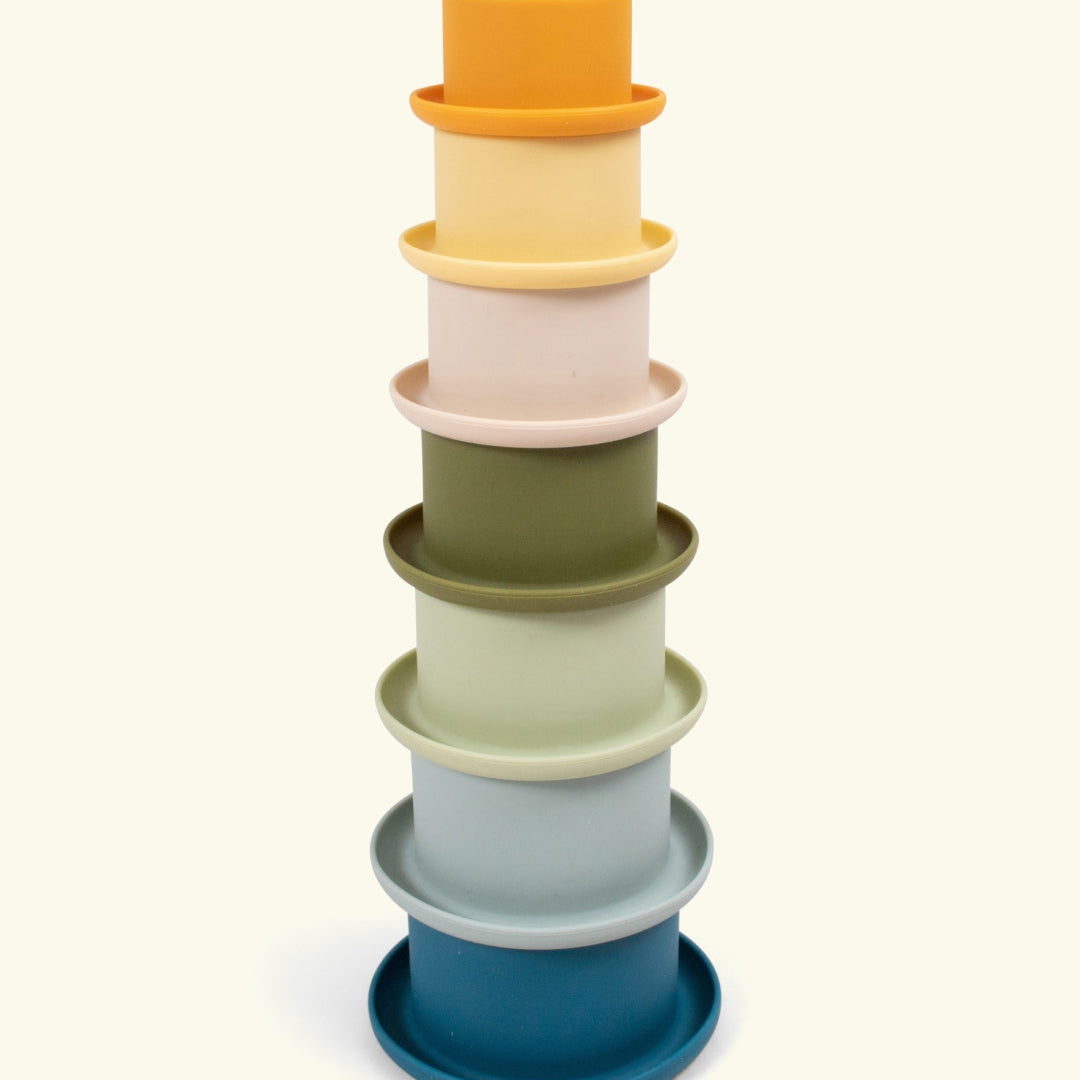 Filibabba silicone stacking cups, Filibabba silikoonist ladumistopsid, blue