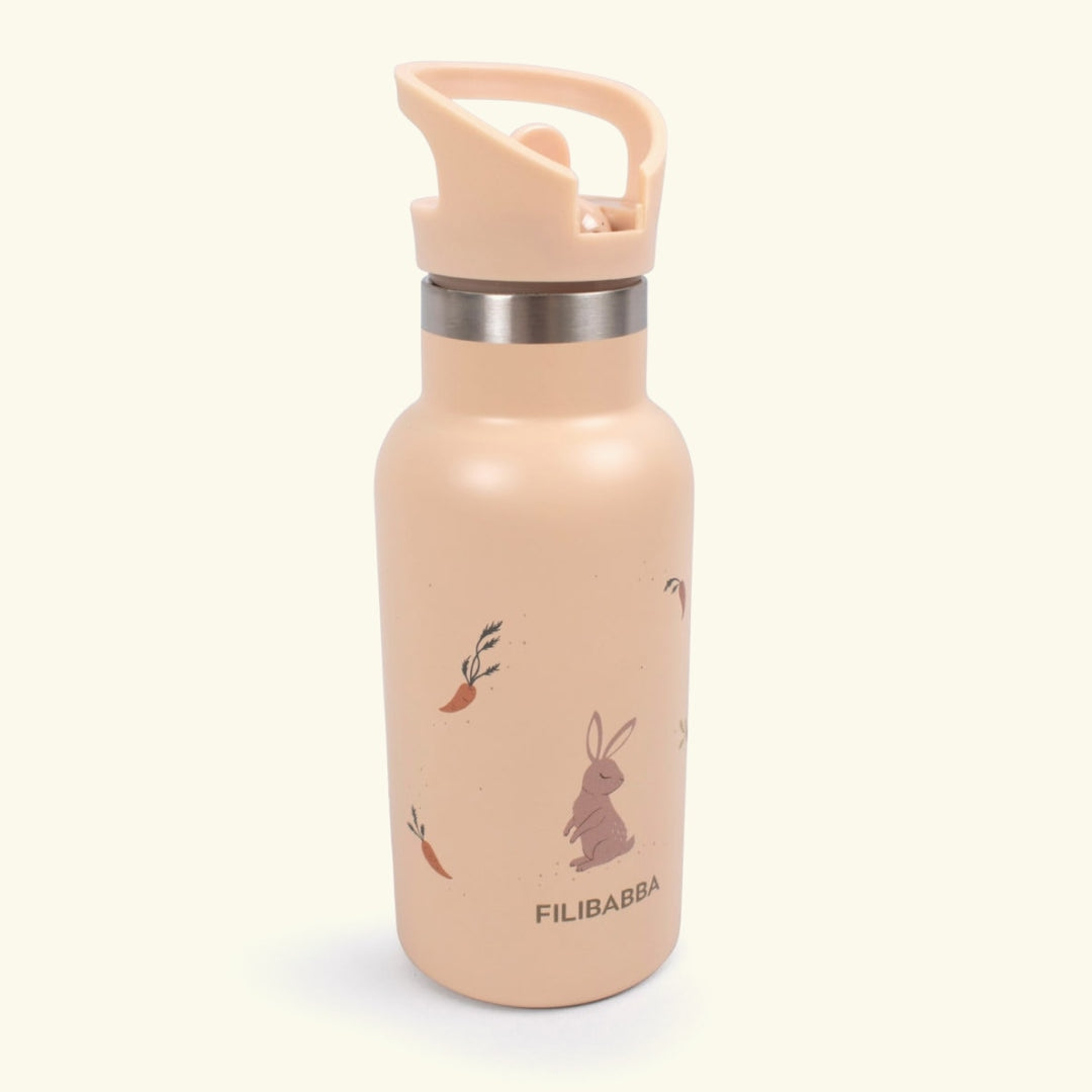 Filibabba stainless steel water bottle, Filibabba roostevabast terasest joogipudel, carrot thief