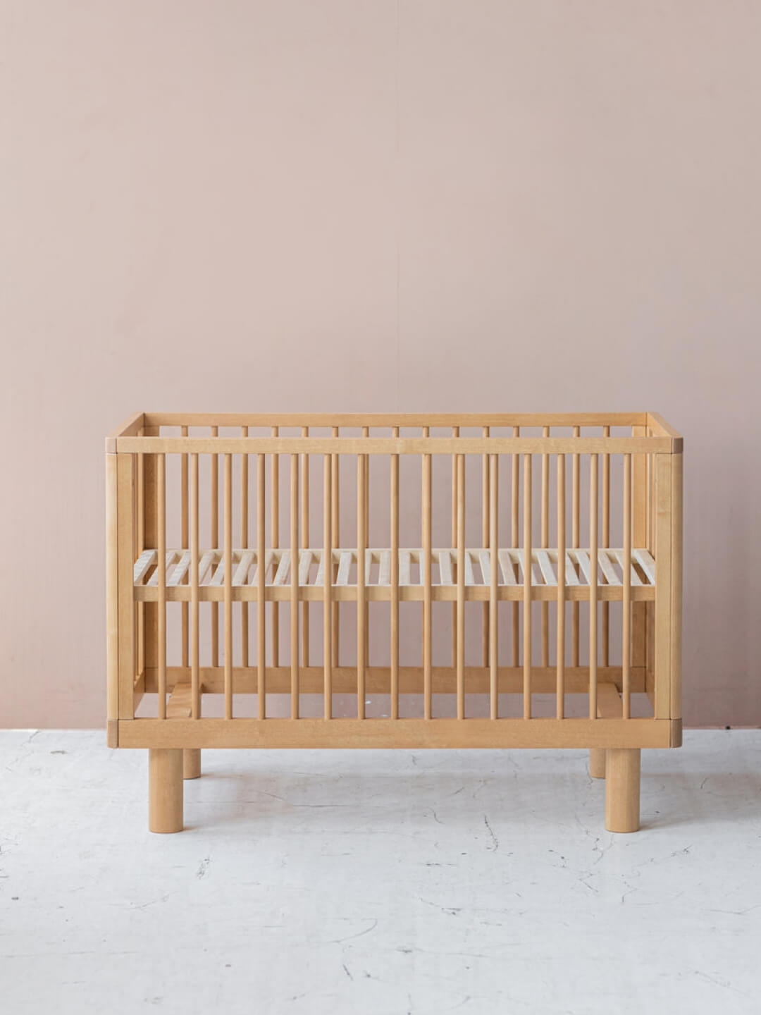 Karl & Fric Nox Cot - Natural Wood, Karl & Fric Nox beebivoodi, võrevoodi, beebi võrevoodi