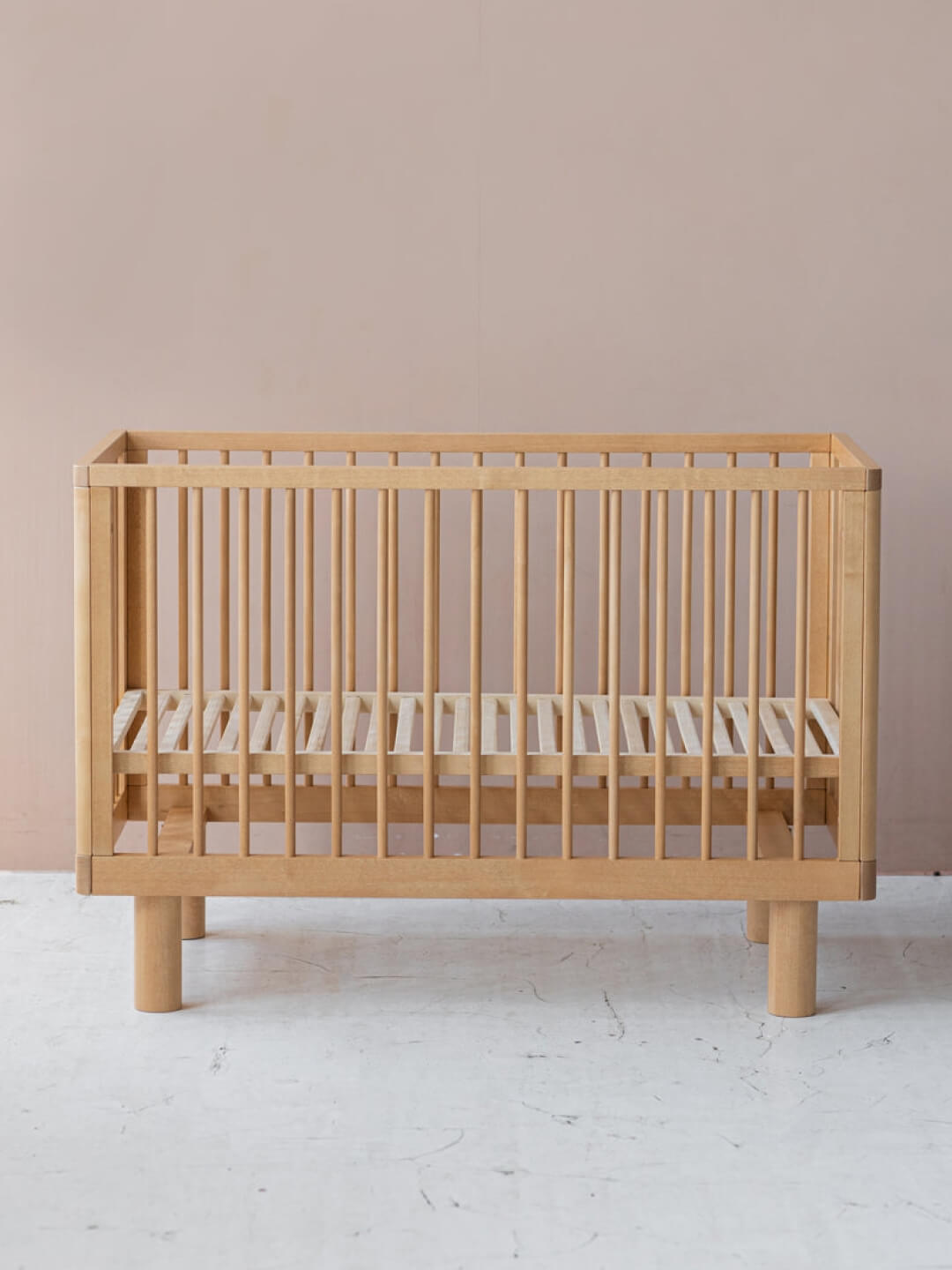 Karl & Fric Nox Cot - Natural Wood, Karl & Fric Nox beebivoodi, võrevoodi, beebi võrevoodi
