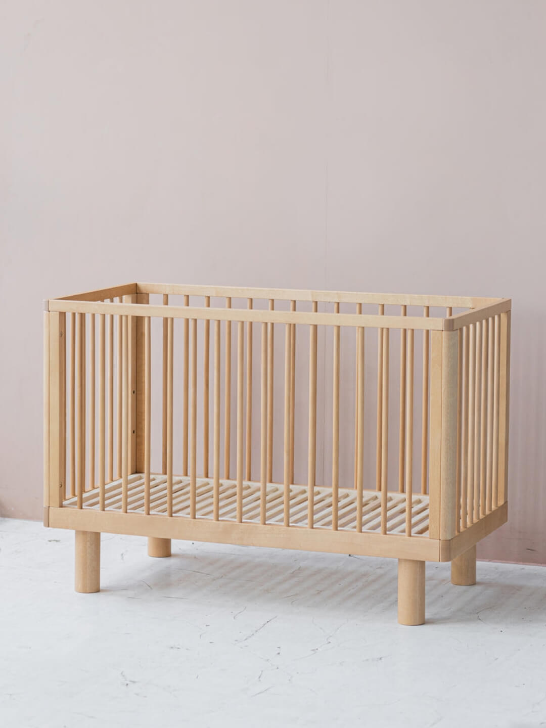 Karl & Fric Nox Cot - Natural Wood, Karl & Fric Nox beebivoodi, võrevoodi, beebi võrevoodi