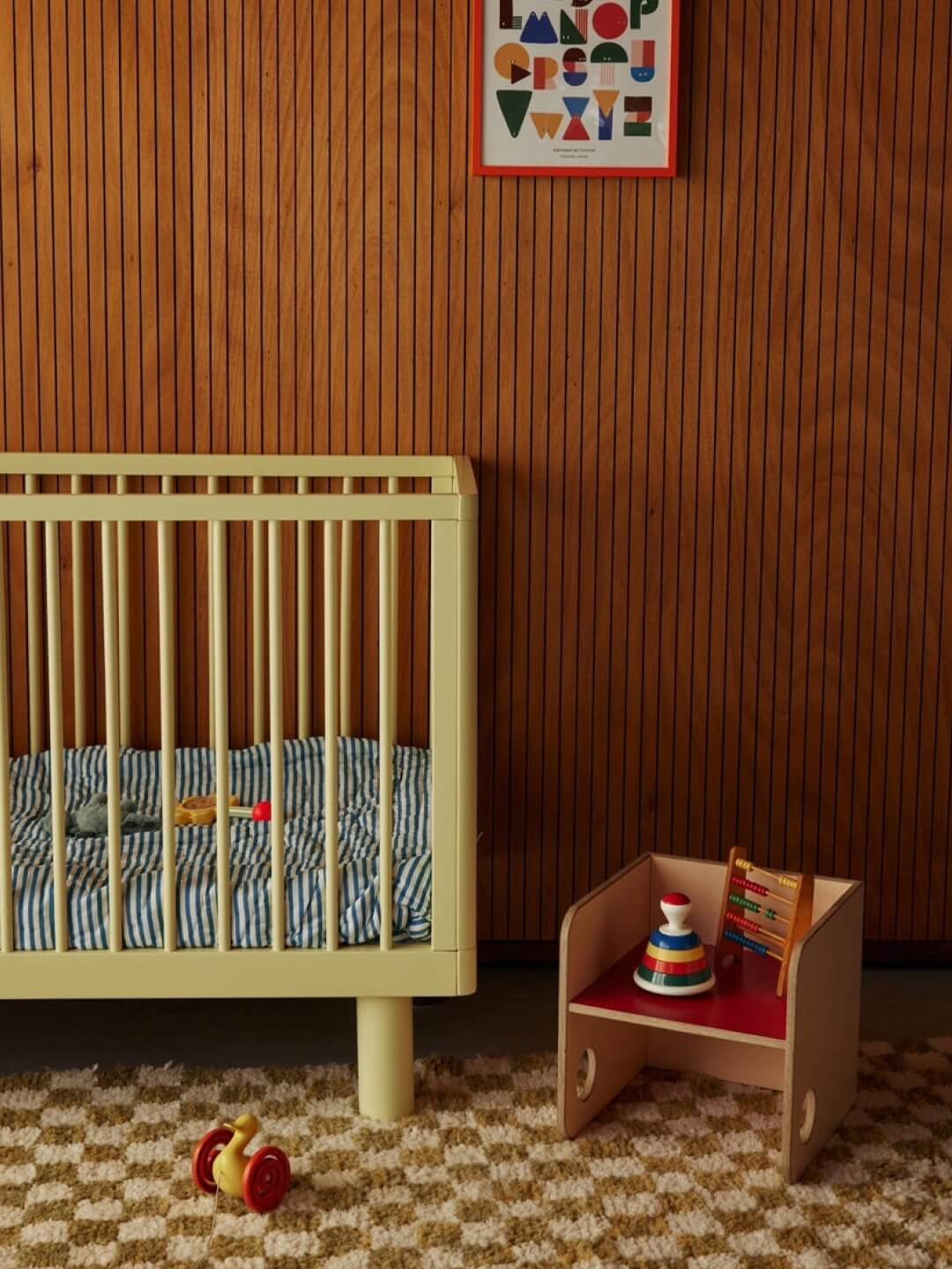 Karl & Fric Nox Cot - Yellow, Karl & Fric beebivoodi, võrevoodi, beebi võrevoodi