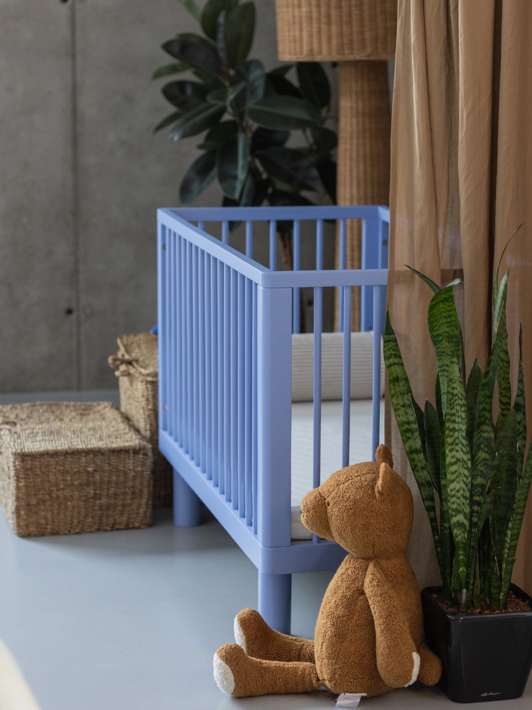 Karl & Fric Nox Cot - Blue, Karl & Fric beebivoodi, võrevoodi, beebi võrevoodi