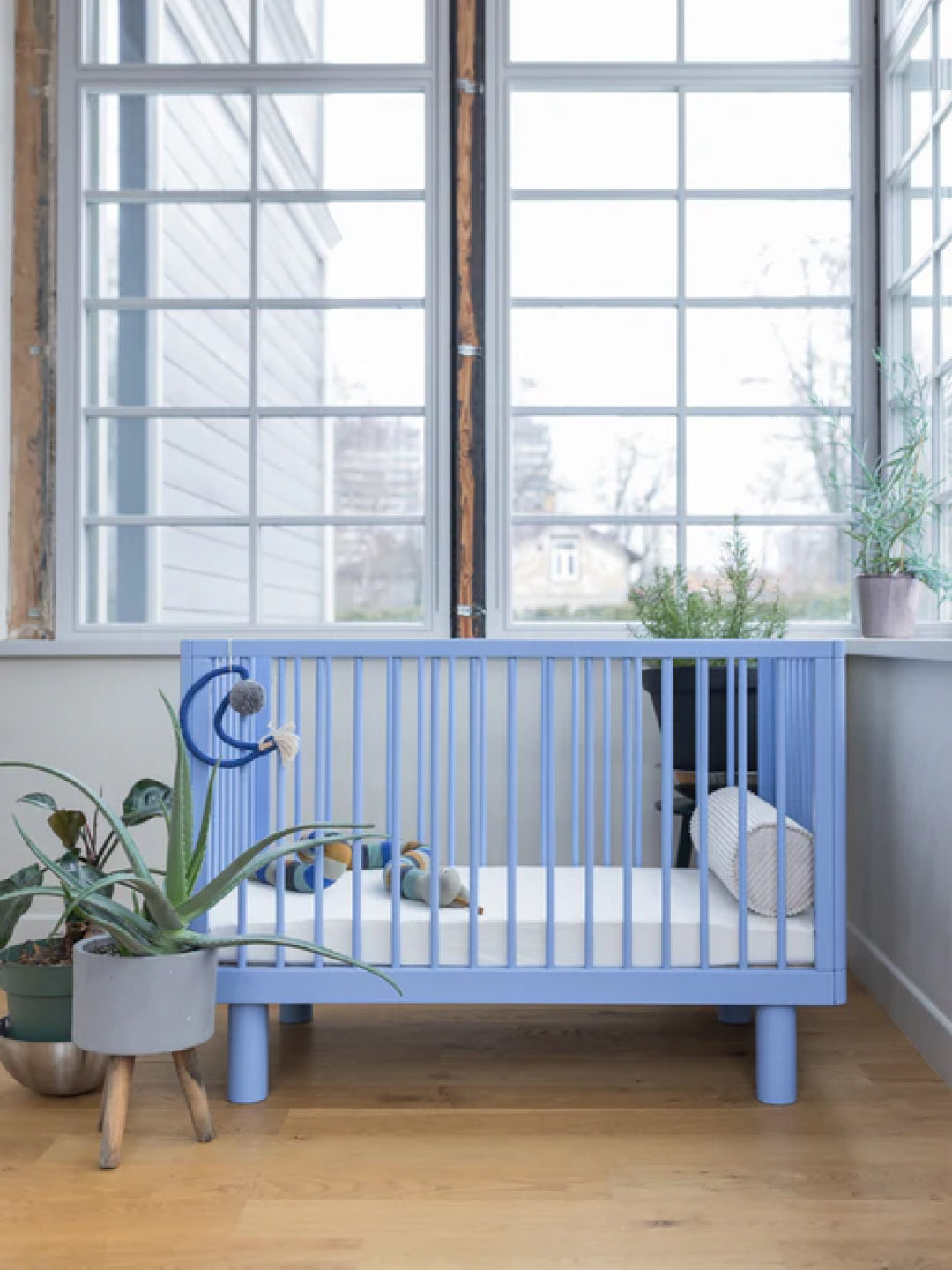 Karl & Fric Nox Cot - Blue, Karl & Fric beebivoodi, võrevoodi, beebi võrevoodi