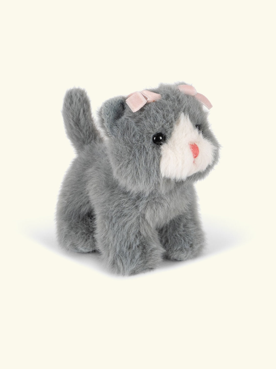 Konges Sløjd baby animals, Konges Sløjd loomapojad, grey cat, hall kiisu