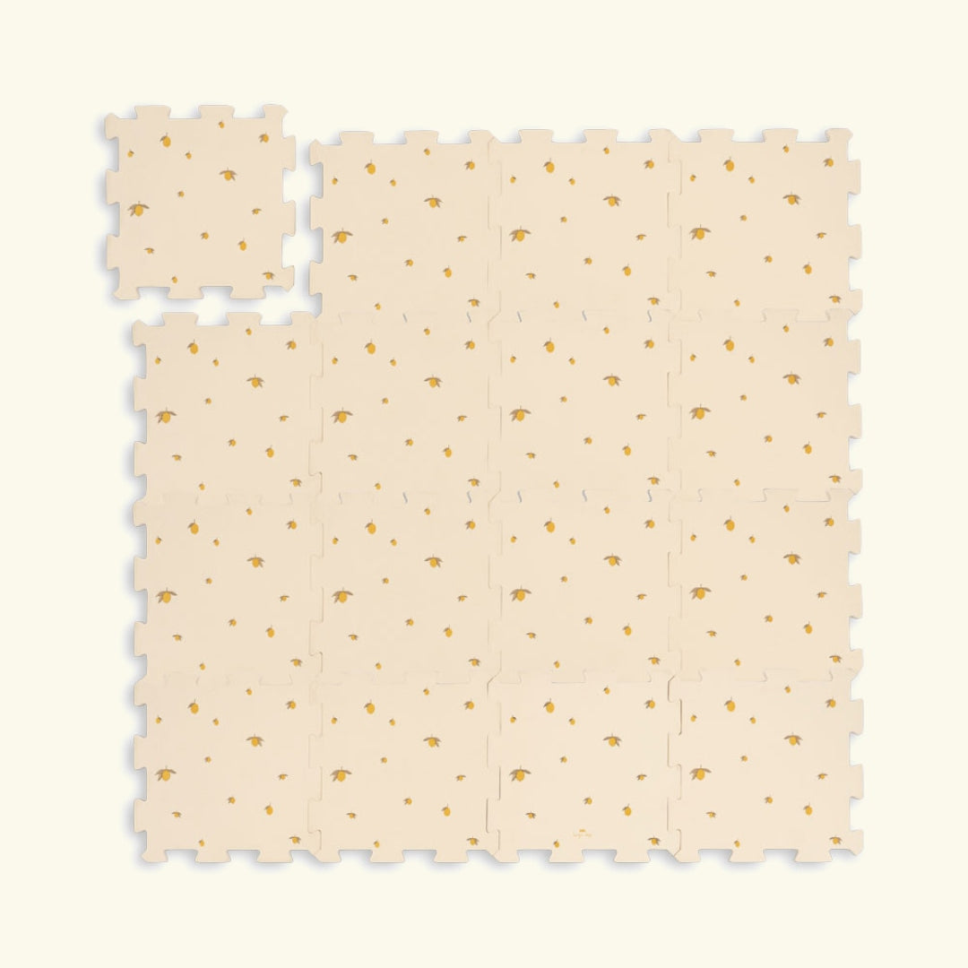 Konges Sløjd foam mat, Konges Sløjd pehme matt, mängumatt, lemon