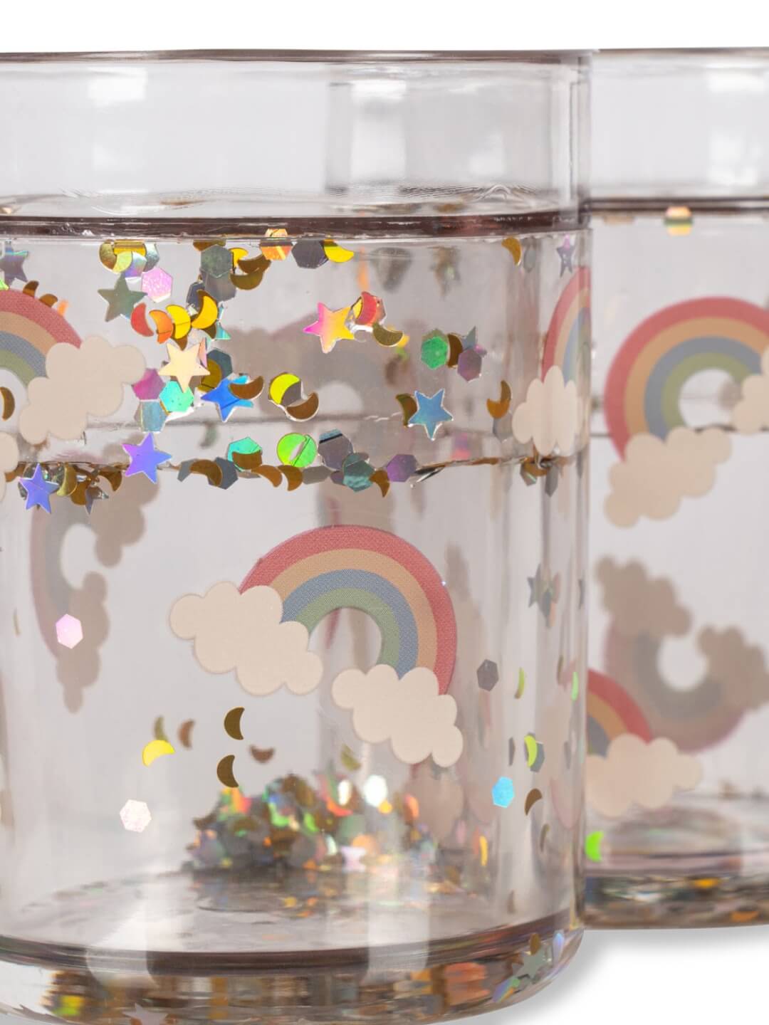 Konges Sløjd Glitter Cups 2-pack, joogitopsid, glitter topsid, laste joogitopsid 2-pakk, all-groups