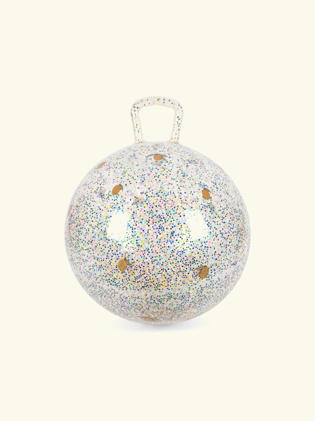 Konges Sløjd Glitter Jump Ball, Konges Sløjd glitter hüppepall, lemon, sidrun