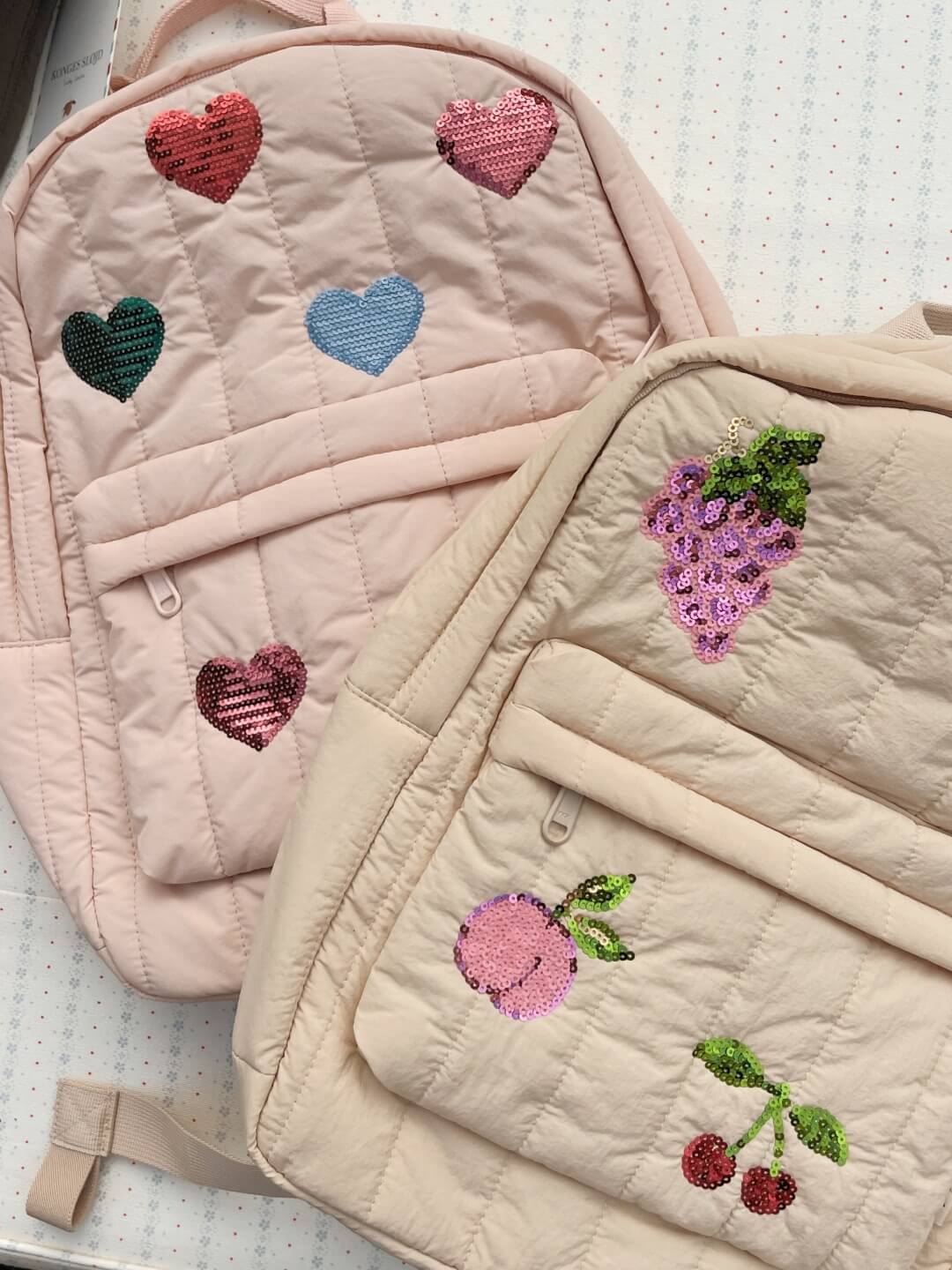 Konges Sløjd Juno Quilted Sequin Backback Midi, Konges Sløjd Juno tepitud seljakott Midi litritega