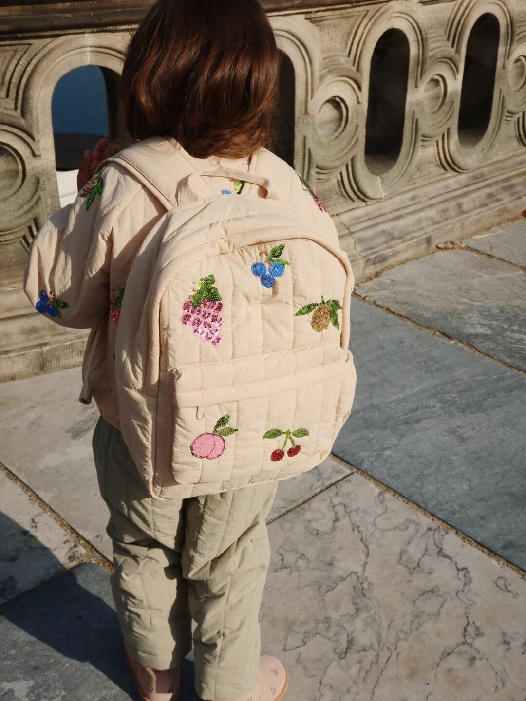 Konges Sløjd Juno Quilted Sequin Backback Midi, Konges Sløjd Juno tepitud seljakott Midi litritega