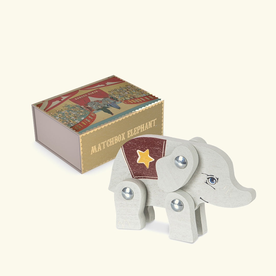 Konges Sløjd matchbox animals, Konges Sløjd tikutoosiloomad, elephant elevant