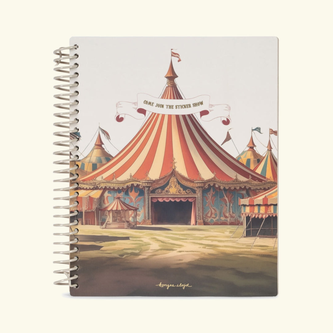 Konges Sløjd Sticker Book, kleepsuraamat, Circus Tsirkus