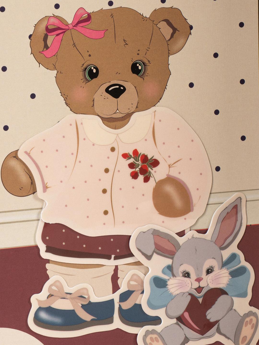 Konges Sløjd my sticker world teddy bears, Konges Sløjd minu kleepsumaailm - kaisukarud