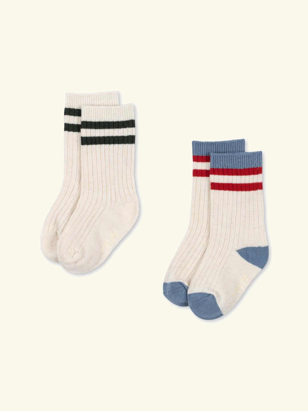 Konges Sløjd rib socks, 2-pack, Konges Sløjd sokid 2-pakk