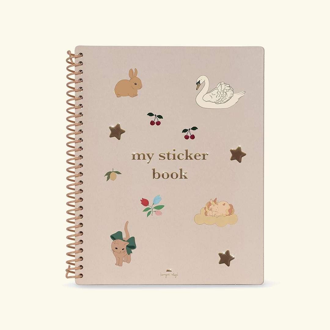 Konges Sløjd Sticker Book, kleepsuraamat, blush