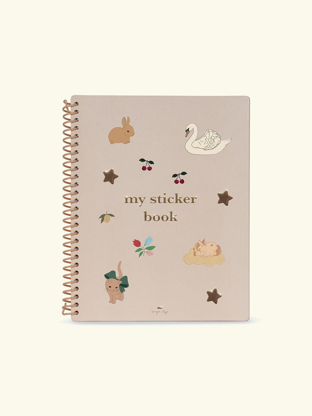 Konges Sløjd Sticker Book, kleepsuraamat, blush