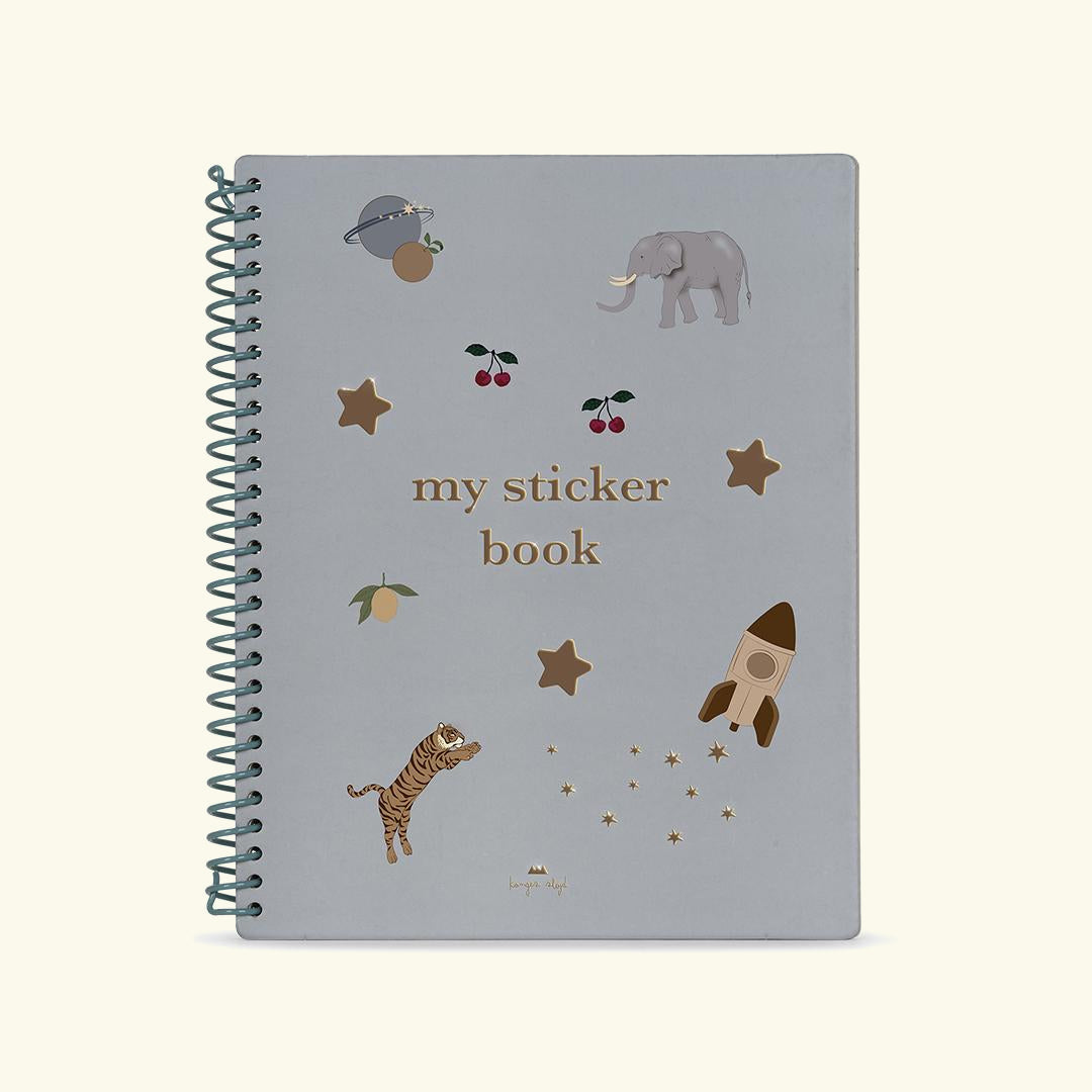 Konges Sløjd Sticker Book, kleepsuraamat, green