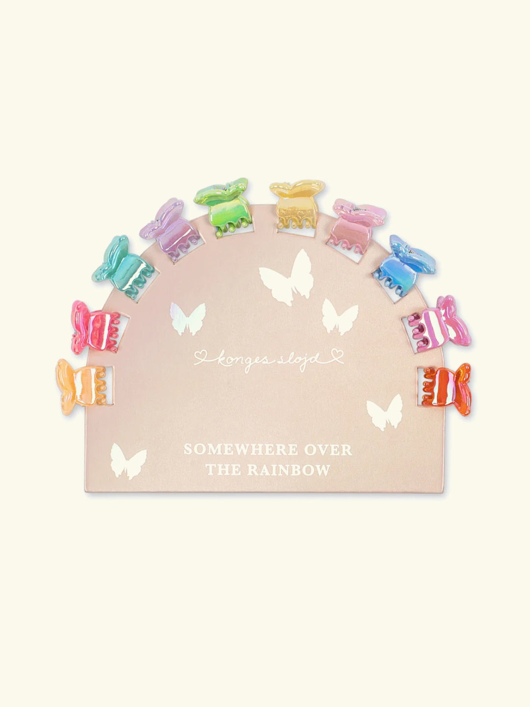 Konges Sløjd 10-pack Mini Butterfly Hair Claws, Konges Slojd liblikakujulised juukseklambrid 10-pack